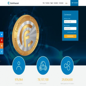 Скриншот главной страницы сайта coinfaucet.io