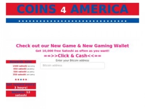 Скриншот главной страницы сайта coins4america.com