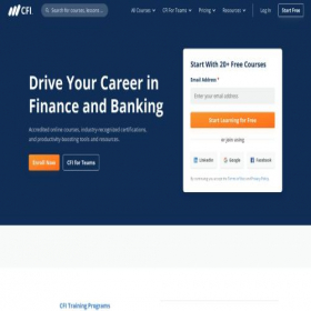 Скриншот главной страницы сайта corporatefinanceinstitute.com