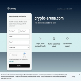 Скриншот главной страницы сайта crypto-arena.com