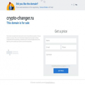 Скриншот главной страницы сайта crypto-changer.ru