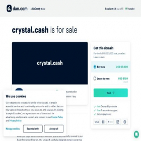 Скриншот главной страницы сайта crystal.cash