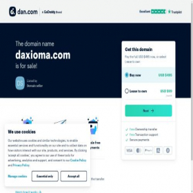 Скриншот главной страницы сайта daxioma.com