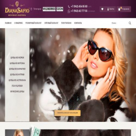Скриншот главной страницы сайта diana-meh.ru