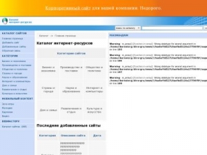 Скриншот главной страницы сайта dir.org.ru