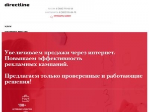 Скриншот главной страницы сайта directline.pro