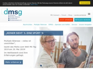 Скриншот главной страницы сайта dmsg.de