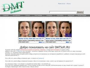 Скриншот главной страницы сайта dmtsoft.ru