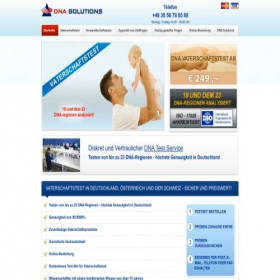 Скриншот главной страницы сайта dnasolutions.ru