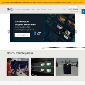 Скриншот главной страницы сайта dnk.ru