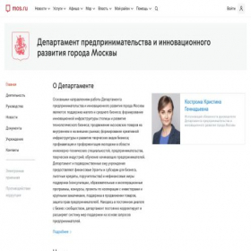 Скриншот главной страницы сайта dnpp.mos.ru