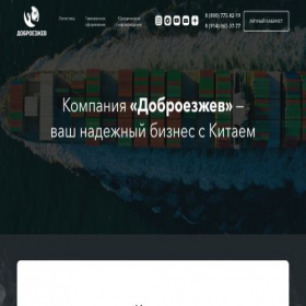 Скриншот главной страницы сайта dobroezzhev.ru