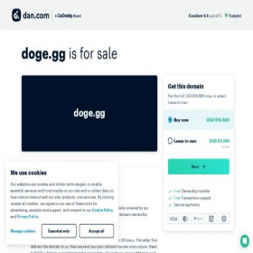 Скриншот главной страницы сайта doge.gg