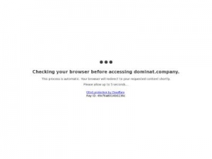 Скриншот главной страницы сайта dominat.company