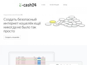 Скриншот главной страницы сайта e-cash24.ru