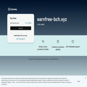 Скриншот главной страницы сайта earnfree-bch.xyz