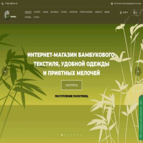 Скриншот главной страницы сайта ekobambuk.ru