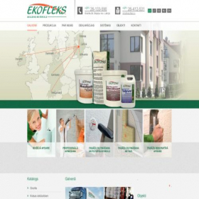 Скриншот главной страницы сайта ekofleks.lv