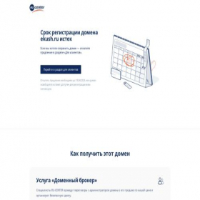 Скриншот главной страницы сайта ekush.ru