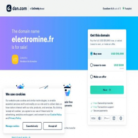 Скриншот главной страницы сайта electromine.fr