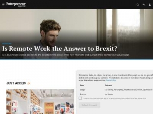 Скриншот главной страницы сайта entrepreneur.com