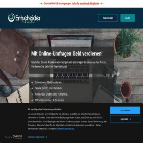 Скриншот главной страницы сайта entscheiderclub.de