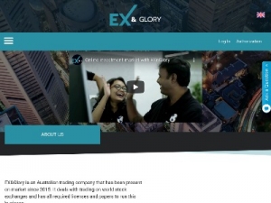 Скриншот главной страницы сайта exnglory.com