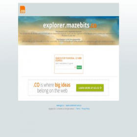 Скриншот главной страницы сайта explorer.mazebits.co