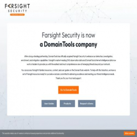 Скриншот главной страницы сайта farsightsecurity.com