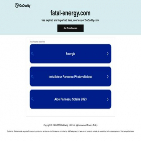 Скриншот главной страницы сайта fatal-energy.com