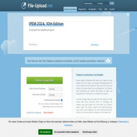 Скриншот главной страницы сайта file-upload.net