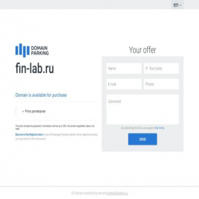 Скриншот главной страницы сайта fin-lab.ru