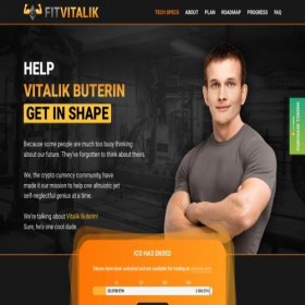 Скриншот главной страницы сайта fitvitalik.io