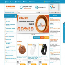 Скриншот главной страницы сайта flashdata.ru
