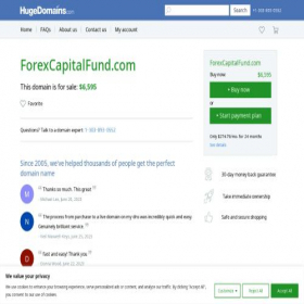 Скриншот главной страницы сайта forexcapitalfund.com