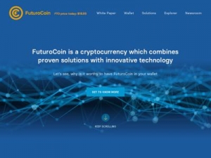 Скриншот главной страницы сайта futurocoin.org