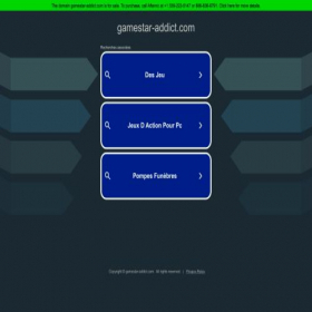 Скриншот главной страницы сайта gamestar-addict.com