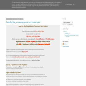 Скриншот главной страницы сайта ganardiariamente.blogspot.com