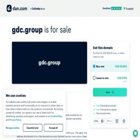 Скриншот главной страницы сайта gdc.group