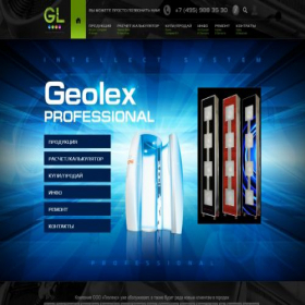 Скриншот главной страницы сайта geolex-geolex.ru