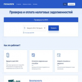 Скриншот главной страницы сайта gosnalogi.ru