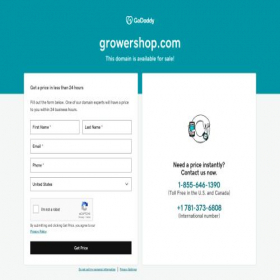 Скриншот главной страницы сайта growershop.com