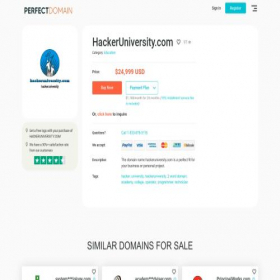 Скриншот главной страницы сайта hackeruniversity.com
