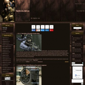 Скриншот главной страницы сайта hacks-cs.clan.su