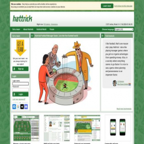 Скриншот главной страницы сайта hattrick.org