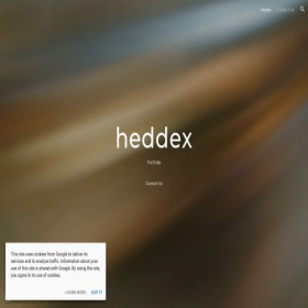 Скриншот главной страницы сайта heddex.biz