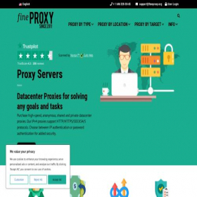Скриншот главной страницы сайта help.fineproxy.org