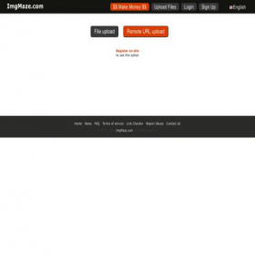 Скриншот главной страницы сайта imgmaze.com