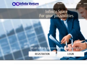 Скриншот главной страницы сайта infinite-venture.biz