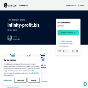 Скриншот главной страницы сайта infinity-profit.biz